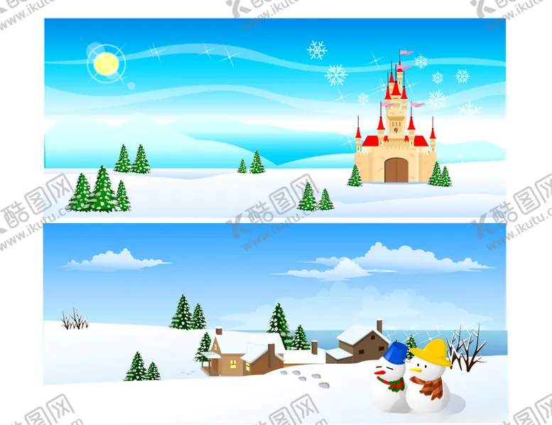 编号：97570506171141531779【酷图网】源文件下载-冬天雪景