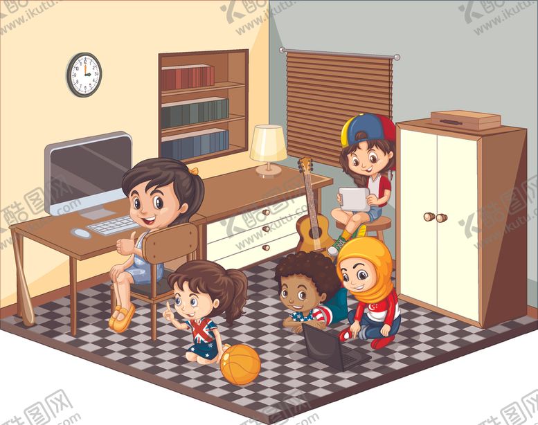 编号：68161510052145216858【酷图网】源文件下载-卡通儿童