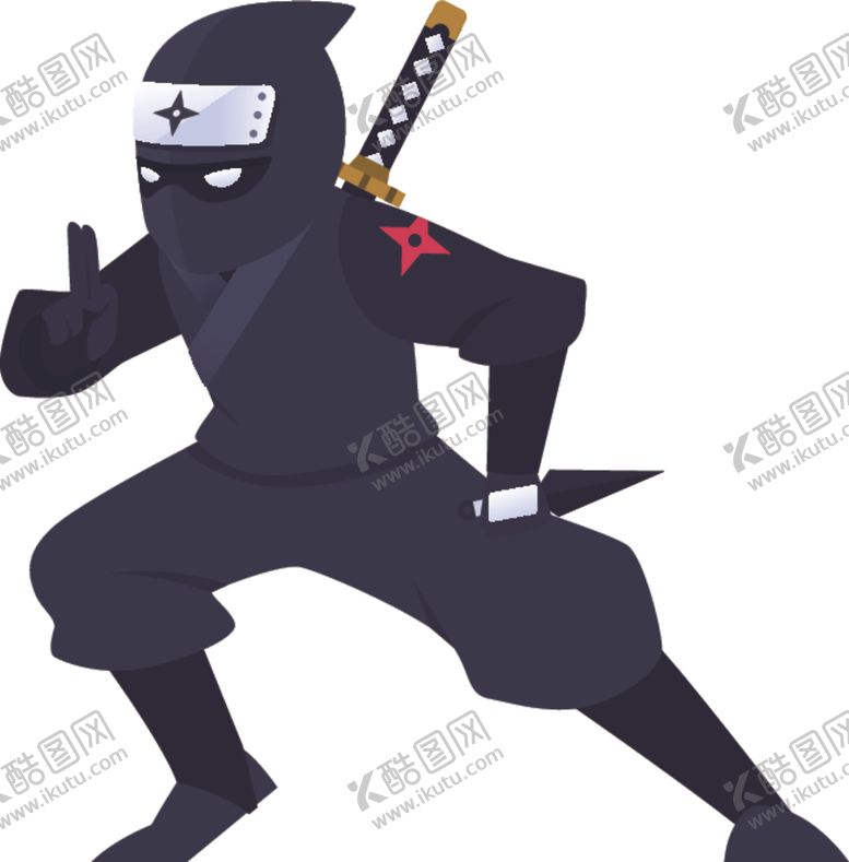 编号：64542804161446247137【酷图网】源文件下载-卡通忍者
