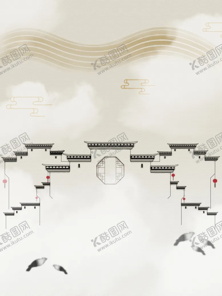 编号：43790206260130489163【酷图网】源文件下载-创意中国风中式庭院