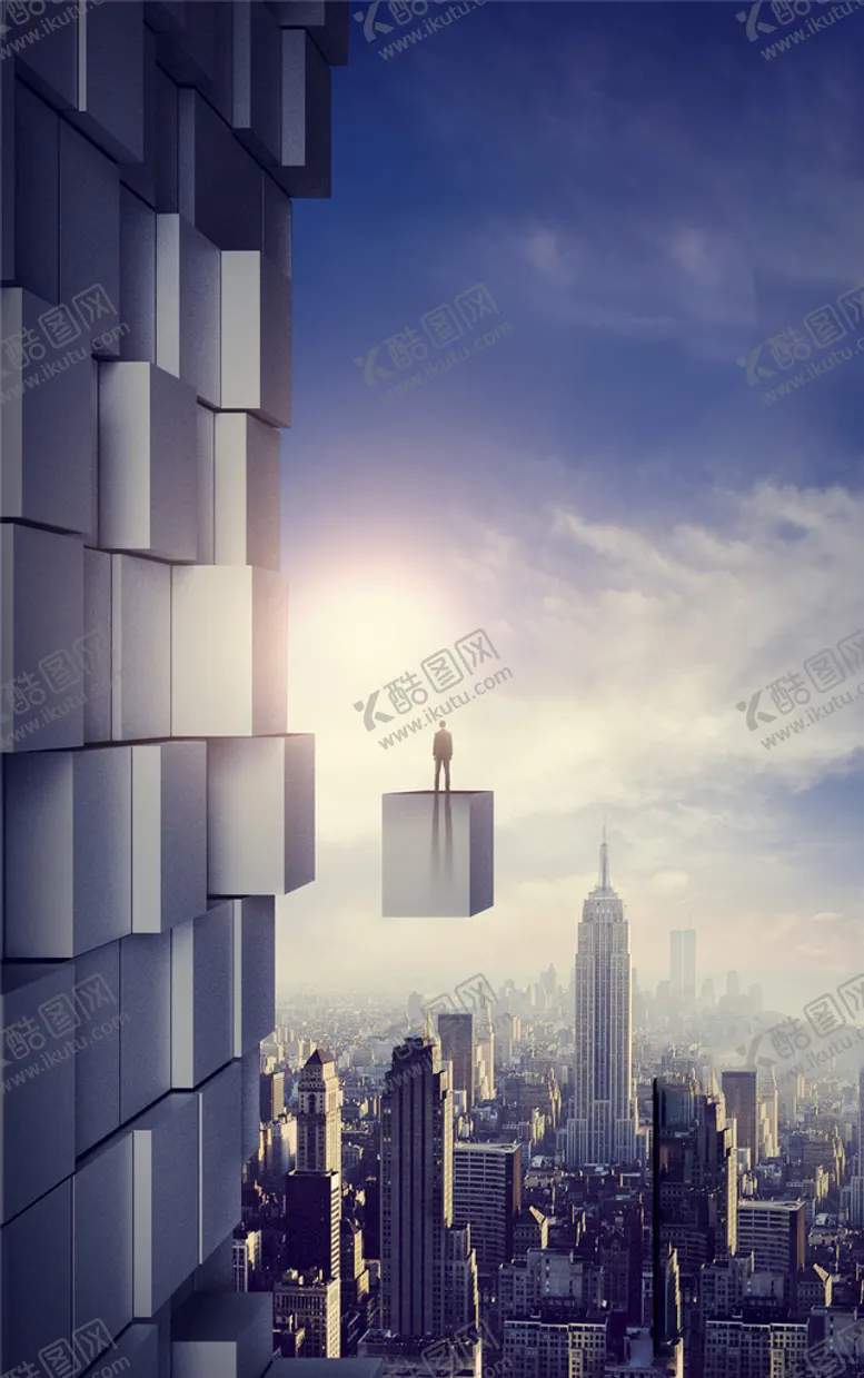 编号：52793409230507592765【酷图网】源文件下载-大气几何立体建筑