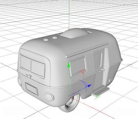 C4D模型校车宝宝车