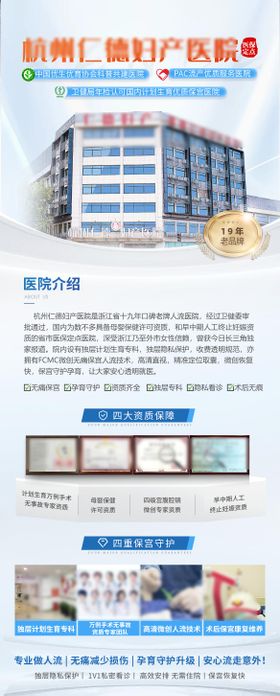 医院介绍海报