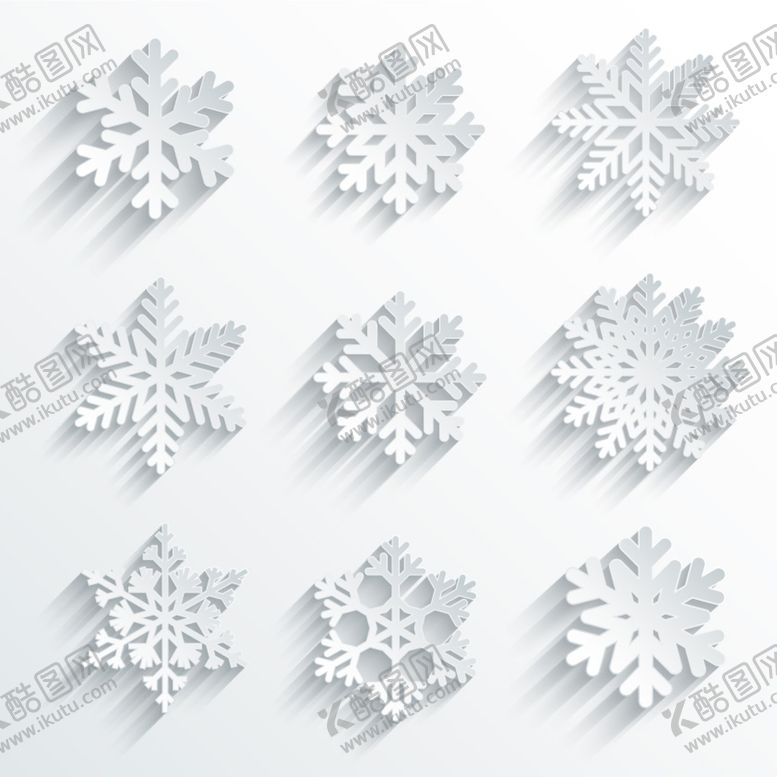 编号：30918509142042581385【酷图网】源文件下载-白色雪花精美图标