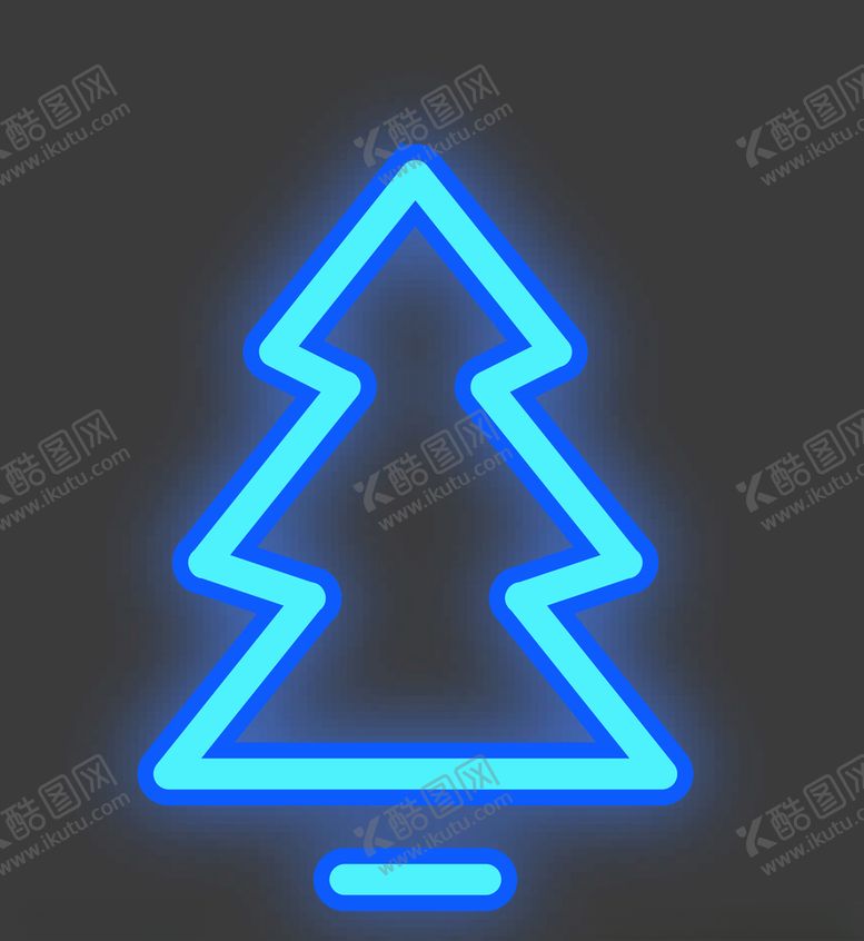编号：19760909221959589983【酷图网】源文件下载-霓虹灯圣诞树