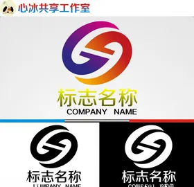 logo设计矢量图制作字母