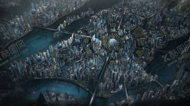 编号：47758911012042404443【酷图网】源文件下载-未来世界科幻场景图案