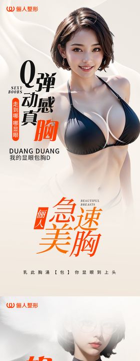 医美丰胸海报