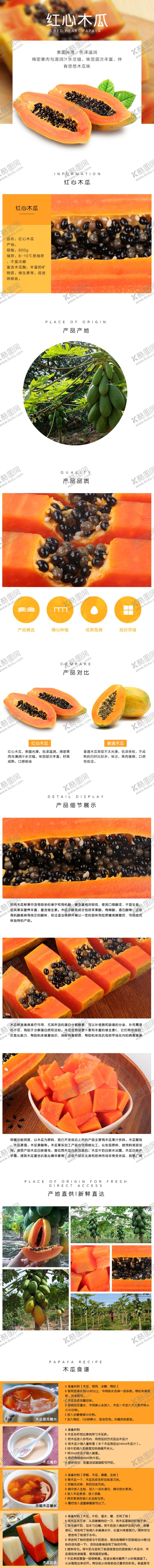 编号：94494309201729419343【酷图网】源文件下载-木瓜详情页