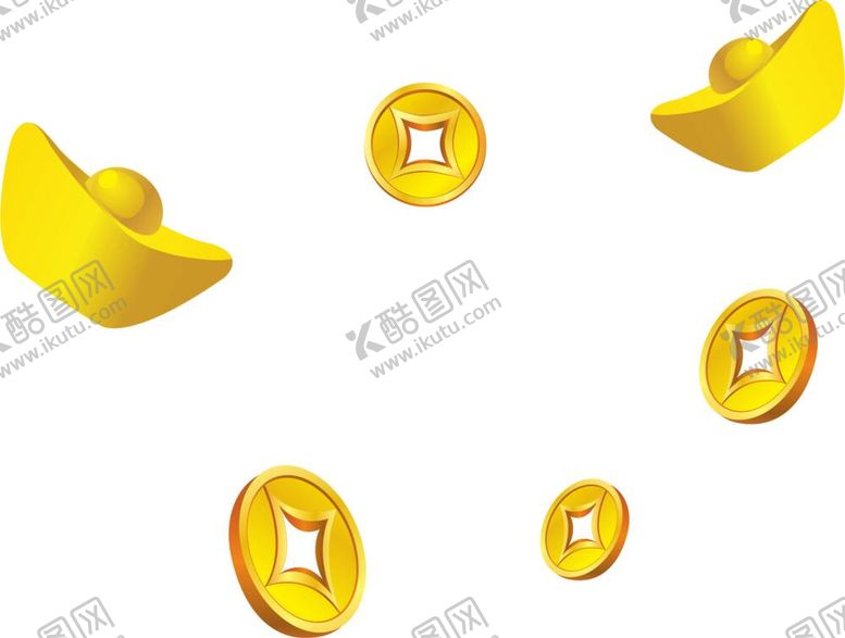 编号：85200711281554174349【酷图网】源文件下载-金钱币 金元宝