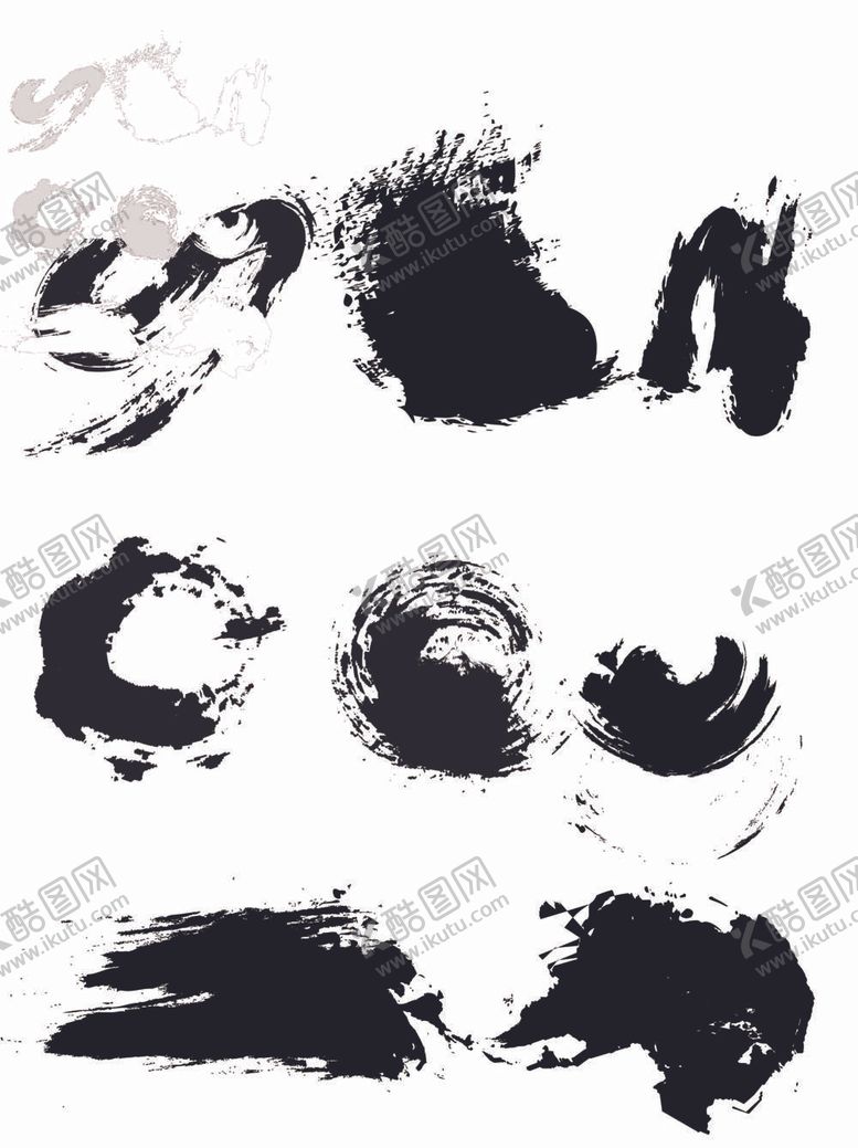 编号：82673909201612422470【酷图网】源文件下载-中国风水墨毛笔元素