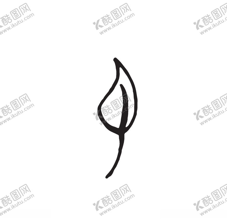 编号：27986807081604116982【酷图网】源文件下载-黑白涂鸦植物