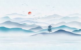 新中式意境山水画