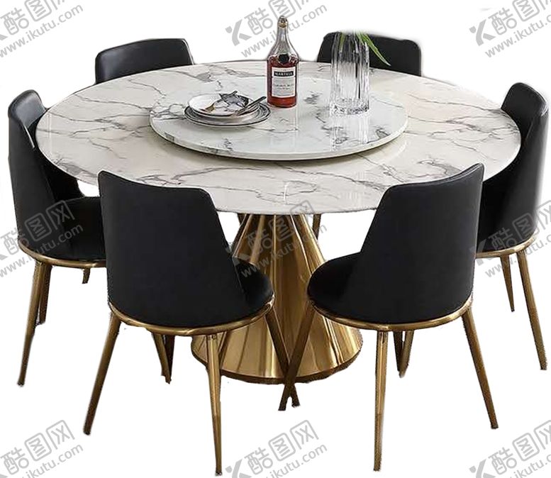 编号：80574310071634163377【酷图网】源文件下载-简约大气折叠易收纳多人餐厅圆桌