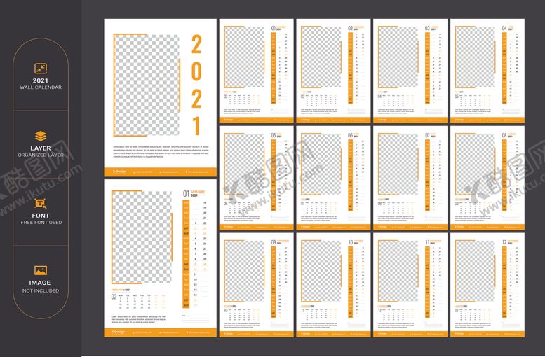 编号：55739110120053441969【酷图网】源文件下载-2021年日历