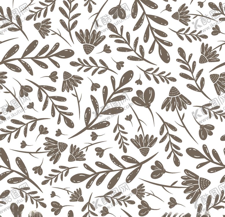 编号：10678210300806245948【酷图网】源文件下载-卡通花鸟植物底纹图案