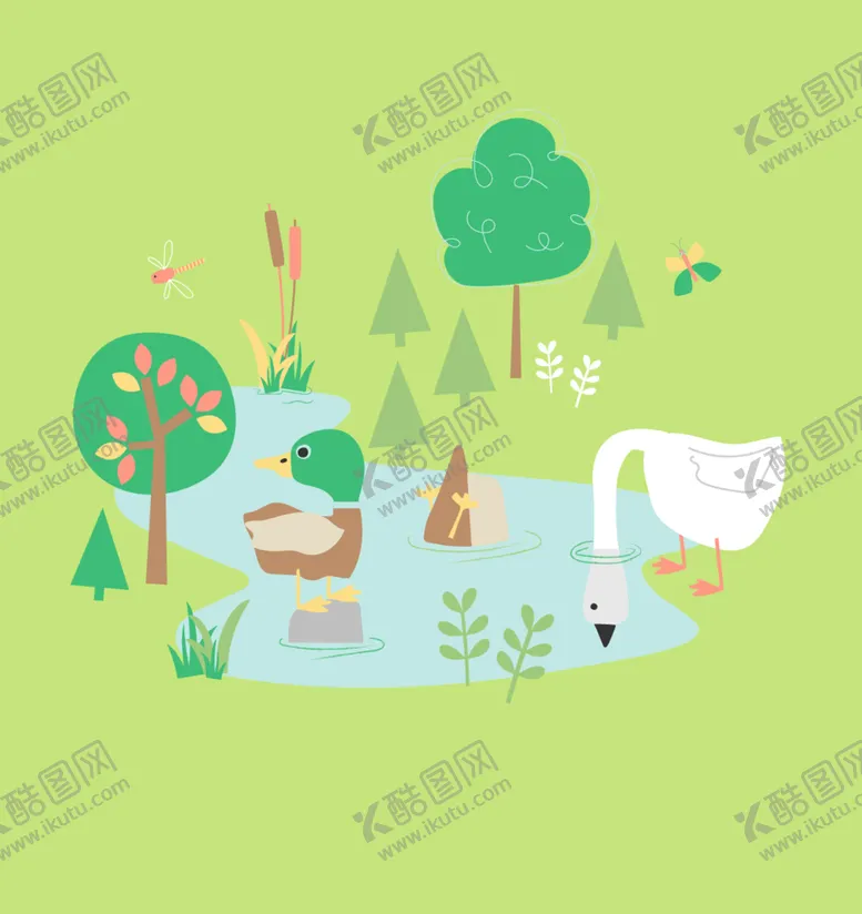 编号：43213403120825599300【酷图网】源文件下载-鸭子