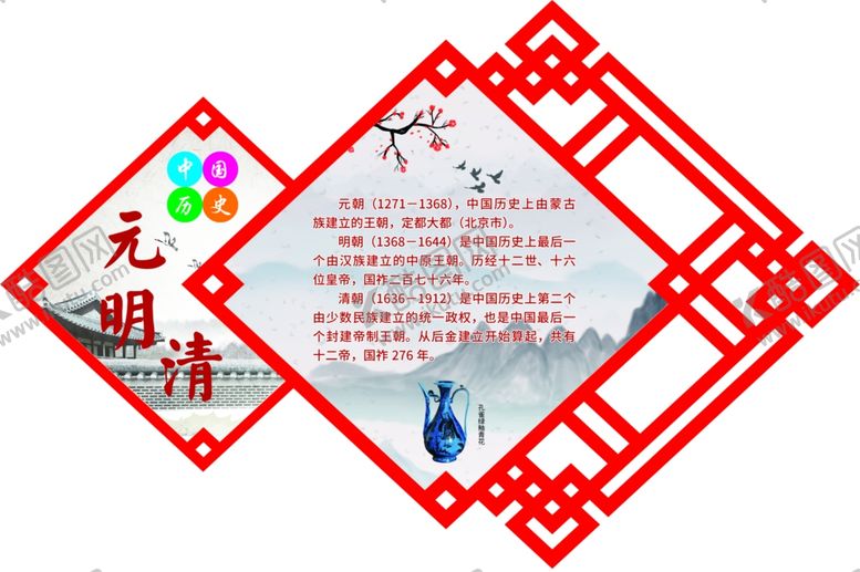 编号：93676609240201575042【酷图网】源文件下载-元明清