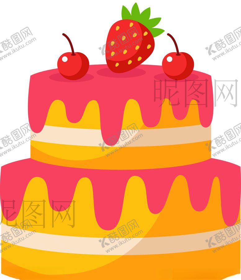 编号：25884110231947242642【酷图网】源文件下载-生日蛋糕UI标识标志LOGO