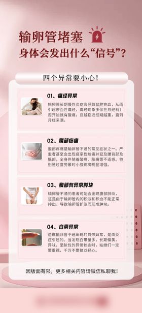女性科普宣传海报