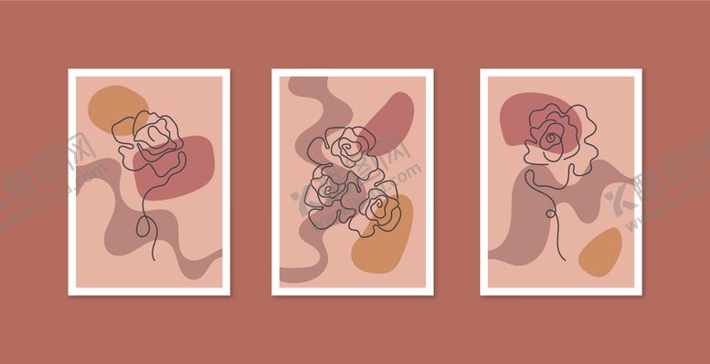 编号：36765810120449159321【酷图网】源文件下载-三幅可爱动物插画作品