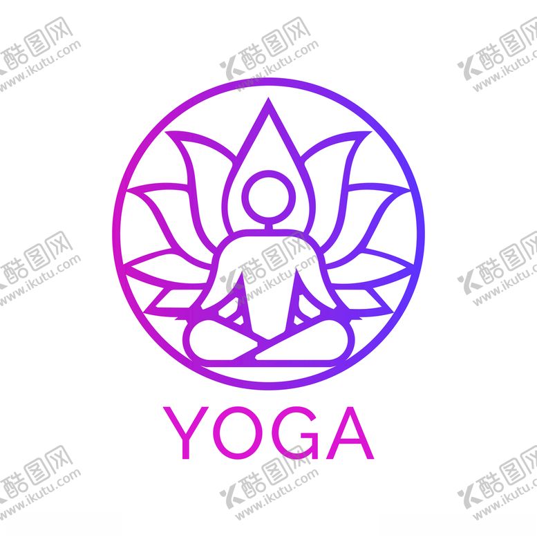 编号：46700101190007211360【酷图网】源文件下载-瑜伽LOGO