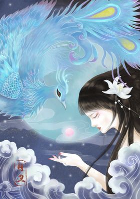 国潮手绘插画