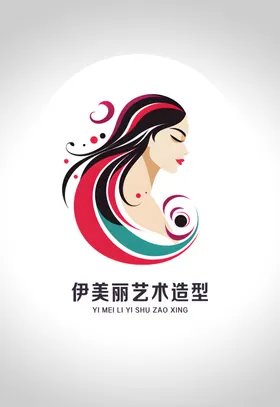 化妆美容美发店面logo