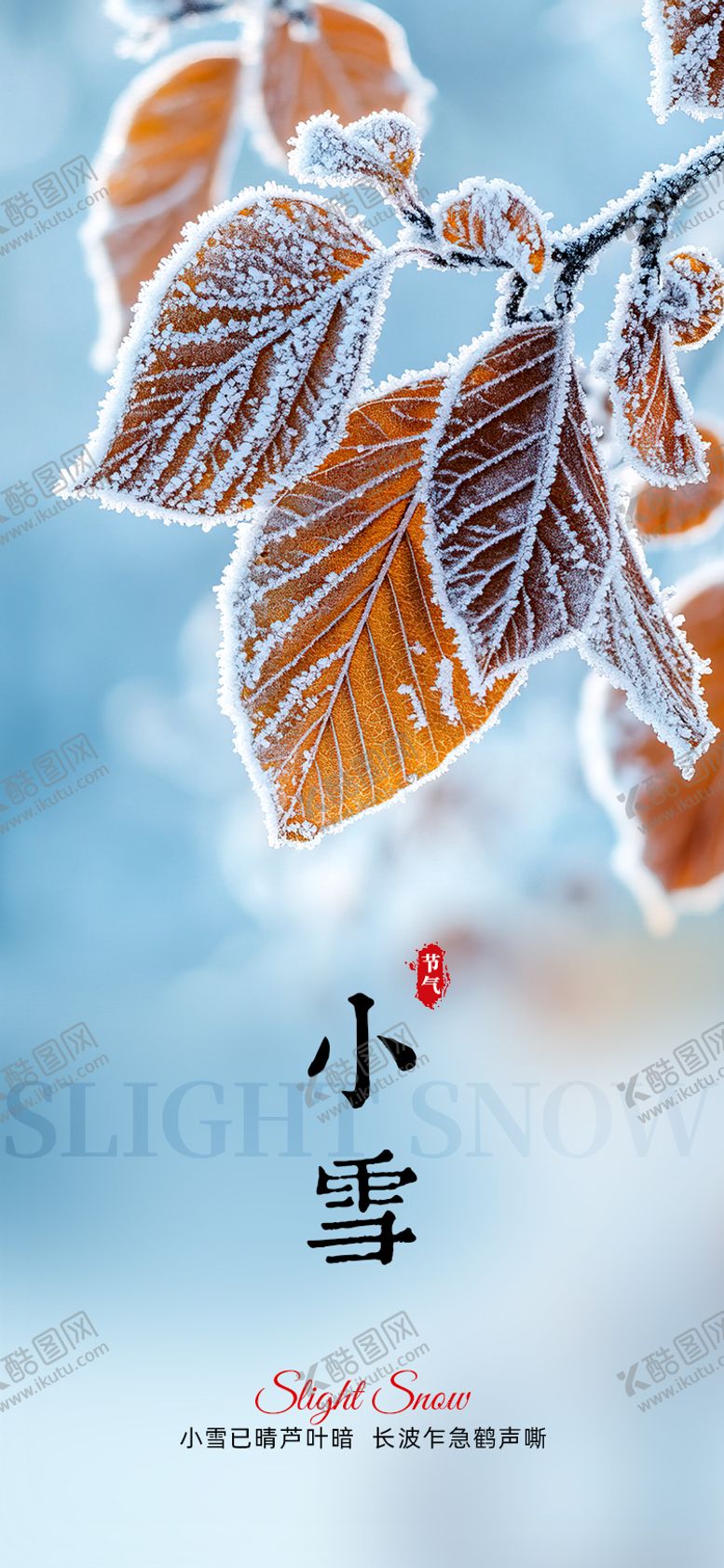 编号：75688311140206166488【酷图网】源文件下载-冰霜小雪节气海报