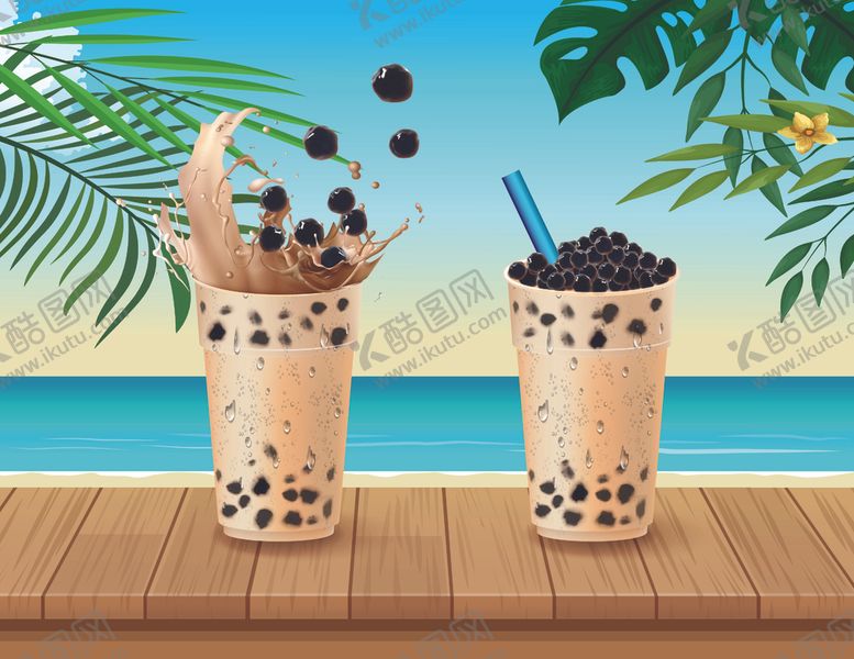 编号：81722309240930058974【酷图网】源文件下载-奶茶