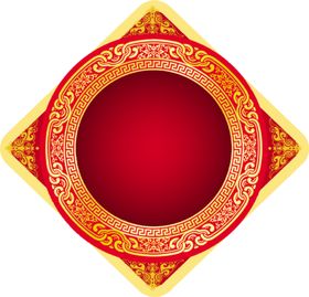 新年灯笼背景元素PNG素材