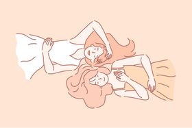 韩国小清新人物生活插画