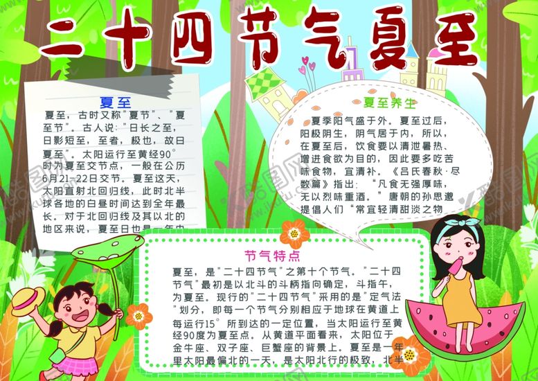 编号：74164810051258064684【酷图网】源文件下载-夏天小报