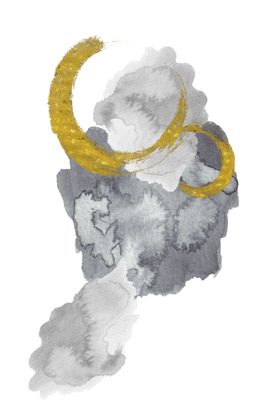 抽象装饰画现代轻奢色彩油意境