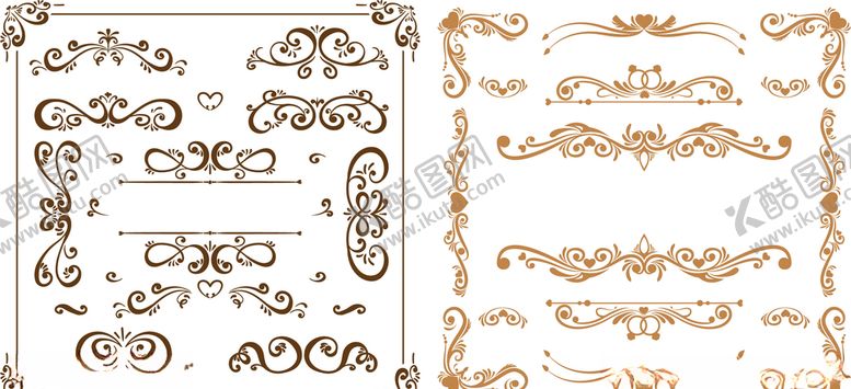 编号：87546610041226201685【酷图网】源文件下载-精美矢量花纹合集
