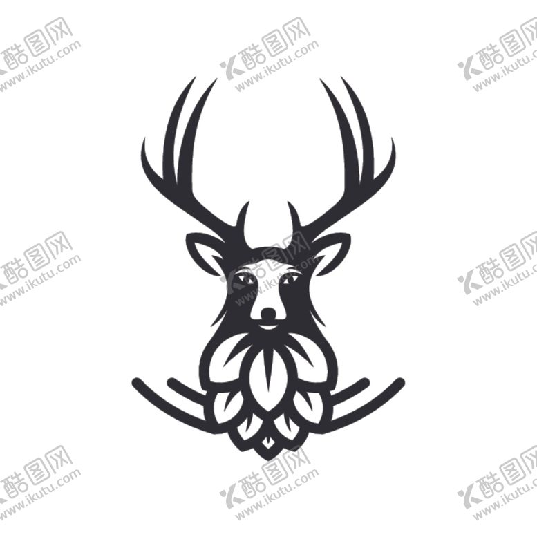 编号：78874009181308029691【酷图网】源文件下载-鹿头标志
