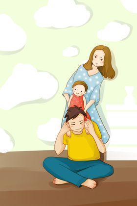 幸福的一家三口