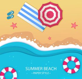 夏季海报商场彩页日展板旅游展会背景