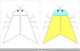 飞蛾简笔画