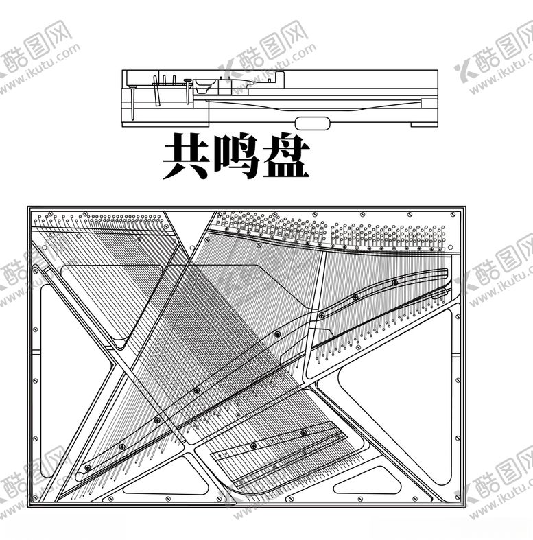 编号：93821309290033431453【酷图网】源文件下载-立式钢琴共鸣盘