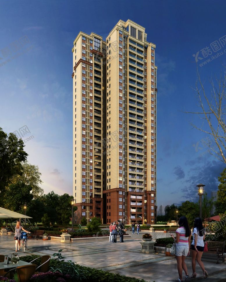 编号：95673309271024099285【酷图网】源文件下载-住宅透视图