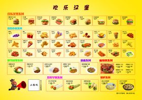 汉堡快餐店海报 