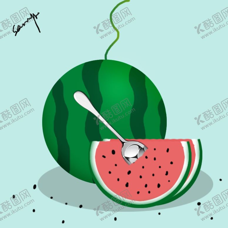 编号：69377907121850262283【酷图网】源文件下载-西瓜水果
