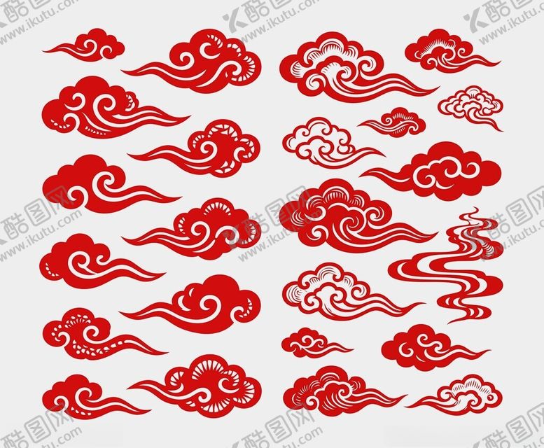 编号：23016801042355107465【酷图网】源文件下载-矢量祥云