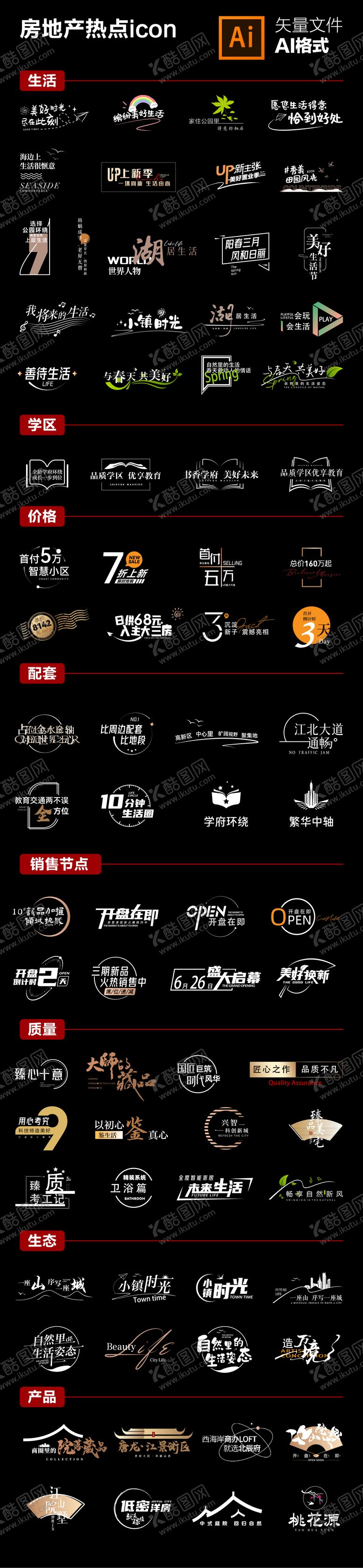 编号：64730911202246152833【酷图网】源文件下载-热门图标标签设计（EPS用AI打开）