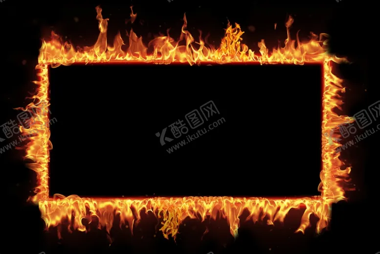 编号：11369901270953393942【酷图网】源文件下载-燃烧火焰边框