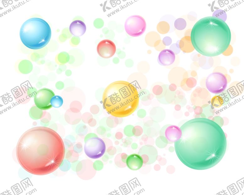 编号：43680709142345472342【酷图网】源文件下载-七彩泡泡