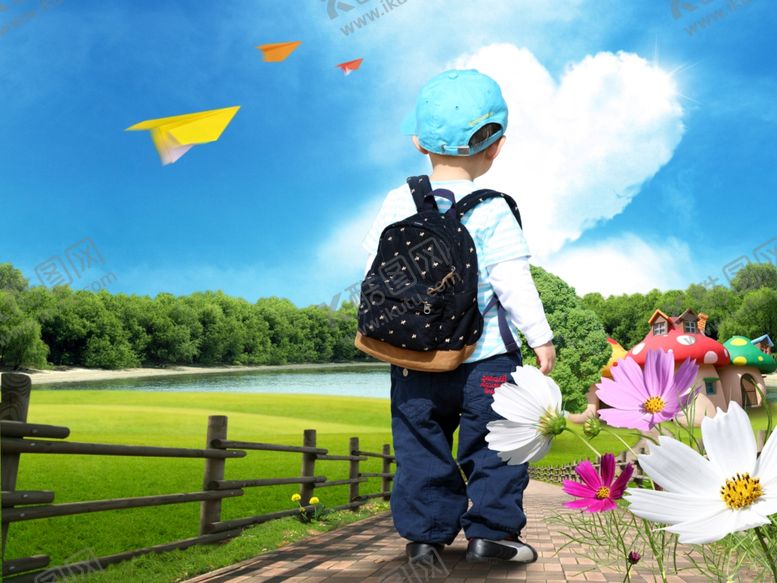 编号：69542110310834222623【酷图网】源文件下载-儿童背影