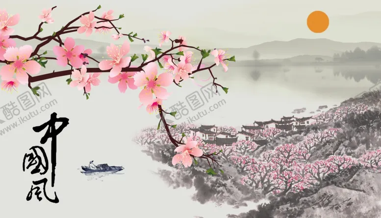 编号：22790106171151004103【酷图网】源文件下载-中国风桃花