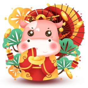 卡通牛